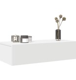 VidaXL Wandschap met lades 60x26,5x15 cm bewerkt hout wit