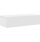 VidaXL Wandschap met lades 60x26,5x15 cm bewerkt hout wit