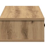 VidaXL Wandschap met lades 100x37,5x19cm bewerkt hout artisanaal eiken