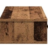 VidaXL Wandschap met lades 100x37,5x19 cm bewerkt hout oud houtkleurig