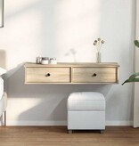 VidaXL Wandschap met lades 100x37,5x19 cm bewerkt hout sonoma eiken