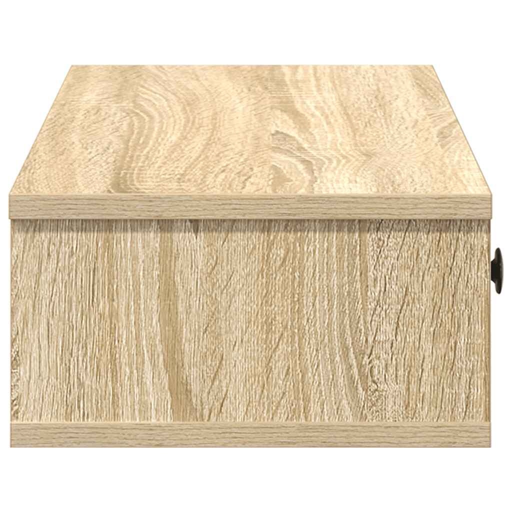 VidaXL Wandschap met lades 100x37,5x19 cm bewerkt hout sonoma eiken