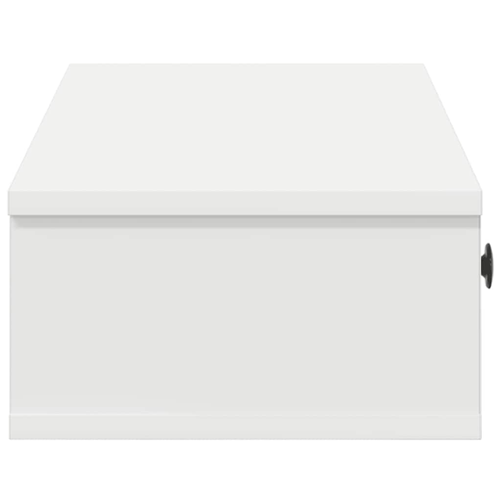 VidaXL Wandschap met lades 100x37,5x19 cm bewerkt hout wit