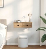 VidaXL Wandschap met lades 60x28x15 cm bewerkt hout artisanaal eiken