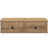 VidaXL Wandschap met lades 60x28x15 cm bewerkt hout artisanaal eiken