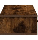 VidaXL Wandschap met lades 60x28x15 cm bewerkt hout gerookt eikenkleur