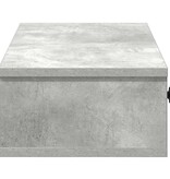 VidaXL Wandschap met lades 60x28x15 cm bewerkt hout betongrijs