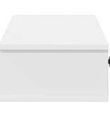 VidaXL Wandschap met lades 60x28x15 cm bewerkt hout wit