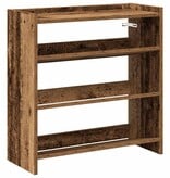 VidaXL Schoenenrek 60x25x62 cm bewerkt hout oud houtkleurig