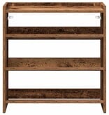 VidaXL Schoenenrek 60x25x62 cm bewerkt hout oud houtkleurig