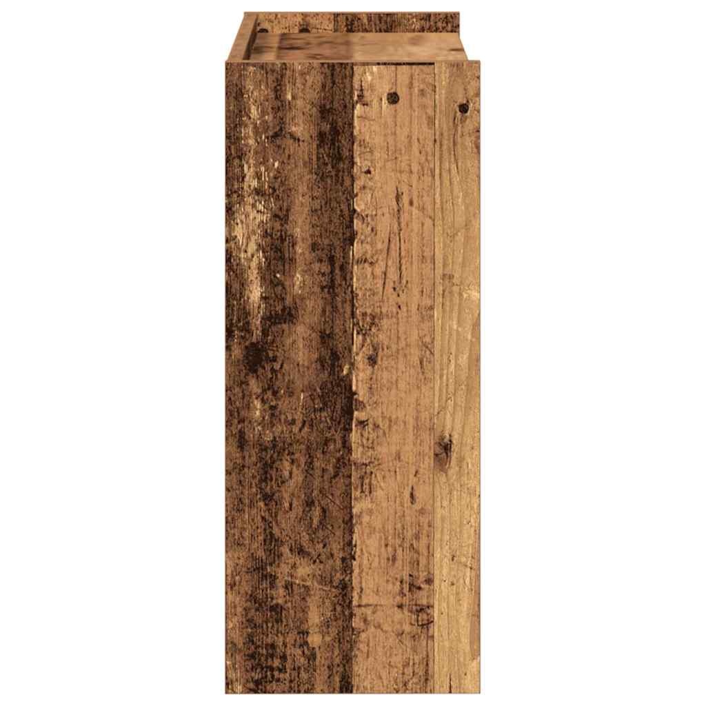 VidaXL Schoenenrek 60x25x62 cm bewerkt hout oud houtkleurig