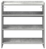 VidaXL Schoenenrek 60x25x62 cm bewerkt hout betongrijs