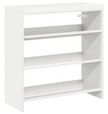 VidaXL Schoenenrek 60x25x62 cm bewerkt hout wit