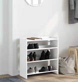 VidaXL Schoenenrek 60x25x62 cm bewerkt hout wit