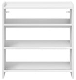 VidaXL Schoenenrek 60x25x62 cm bewerkt hout wit