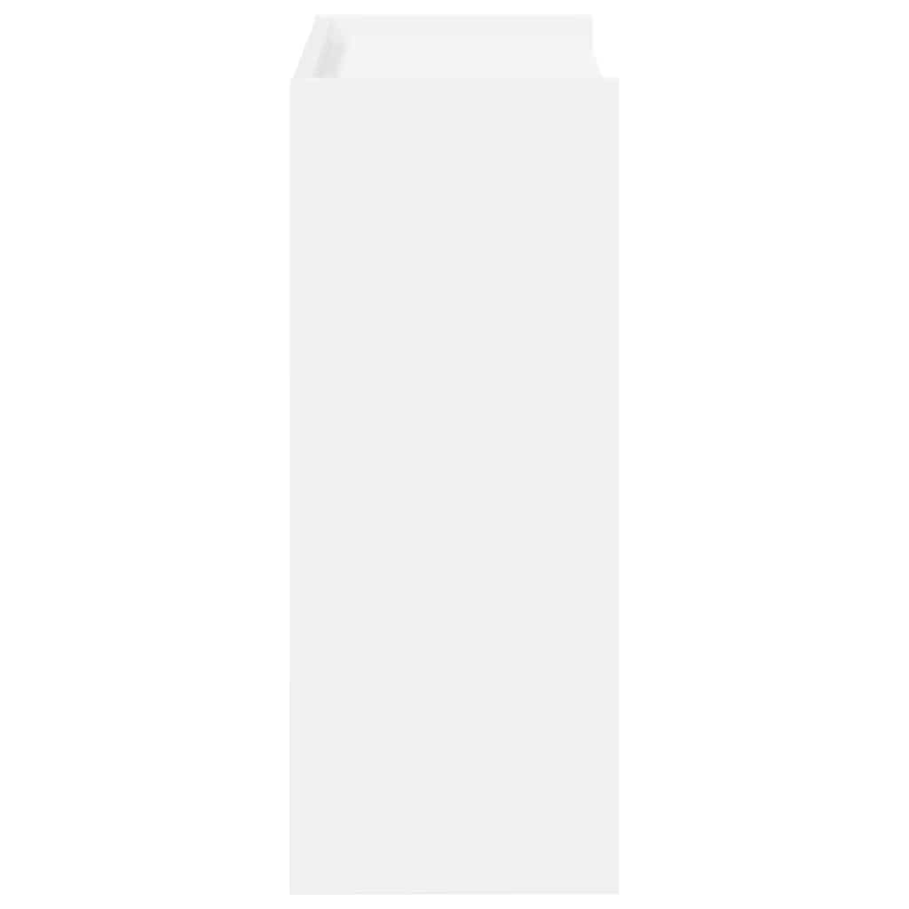 VidaXL Schoenenrek 60x25x62 cm bewerkt hout wit