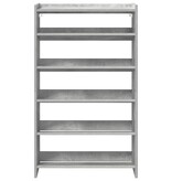 VidaXL Schoenenrek 60x25x81 cm bewerkt hout betongrijs