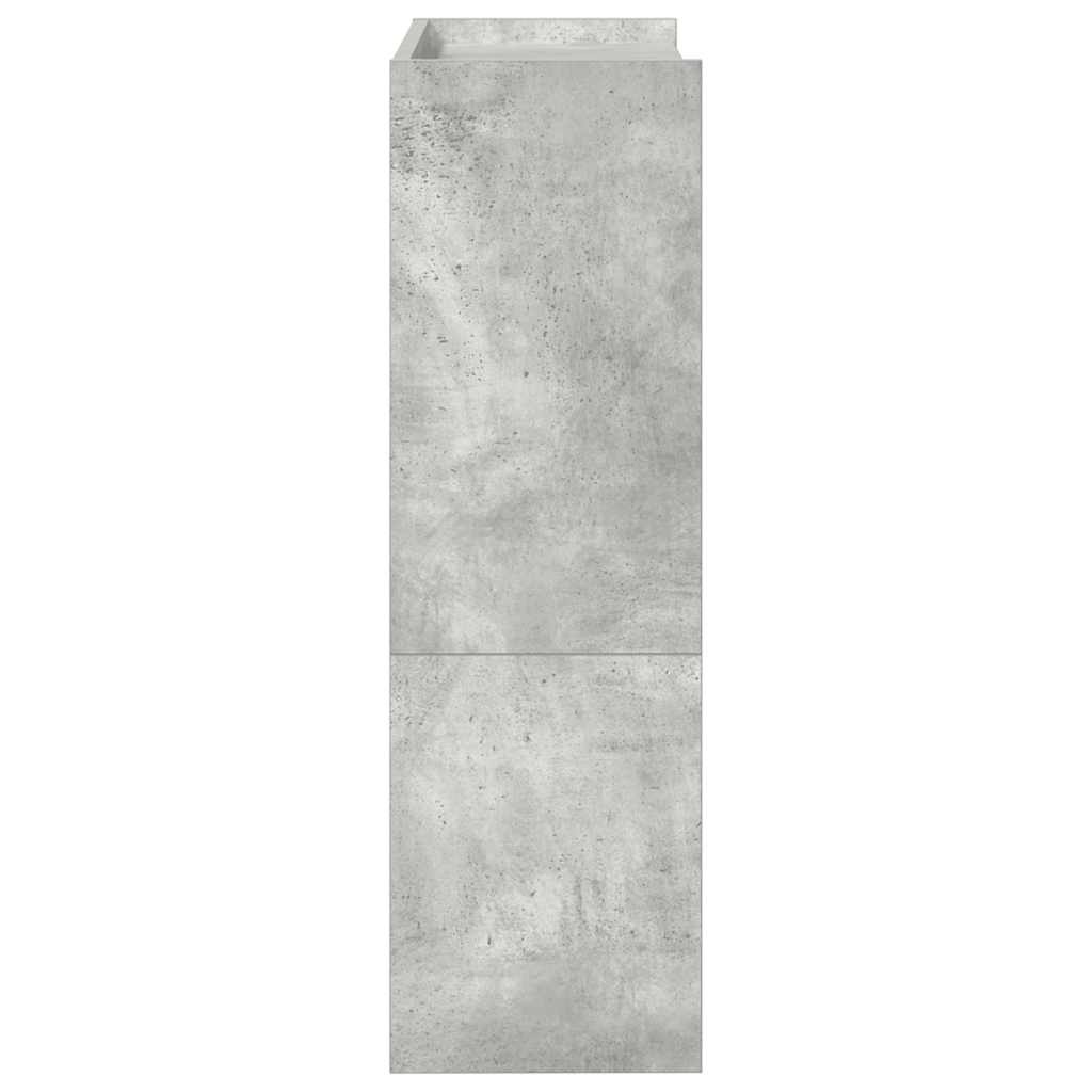 VidaXL Schoenenrek 60x25x81 cm bewerkt hout betongrijs