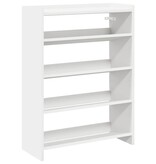 VidaXL Schoenenrek 60x25x81 cm bewerkt hout wit