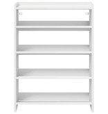 VidaXL Schoenenrek 60x25x81 cm bewerkt hout wit