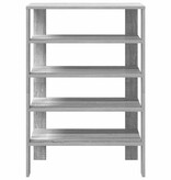 VidaXL Schoenenrek 61x32x87,5 cm bewerkt hout grijs sonoma eikenkleur