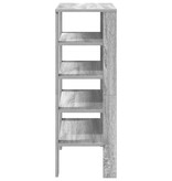 VidaXL Schoenenrek 61x32x87,5 cm bewerkt hout grijs sonoma eikenkleur