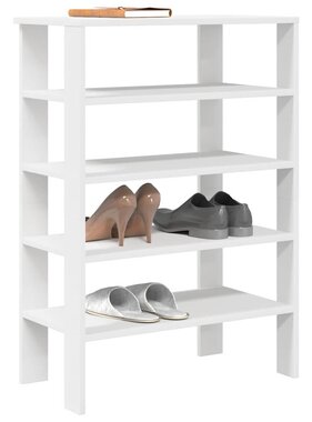 VidaXL Schoenenrek 61x32x87,5 cm bewerkt hout wit