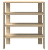 VidaXL Schoenenrek 61x32x70 cm bewerkt hout sonoma eikenkleurig