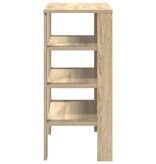 VidaXL Schoenenrek 61x32x70 cm bewerkt hout sonoma eikenkleurig