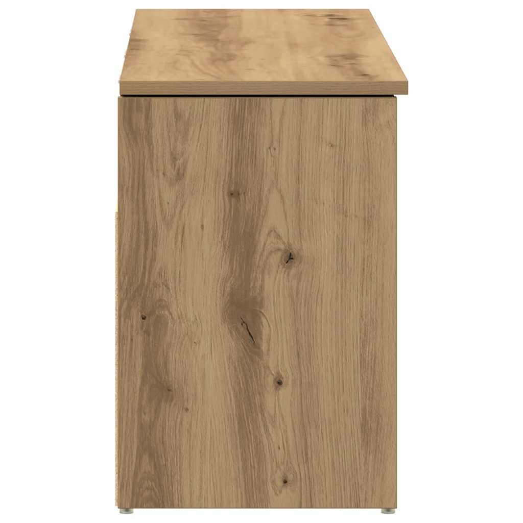 VidaXL Schoenenbank 102x30,5x45 cm bewerkt hout artisanaal eikenkleur