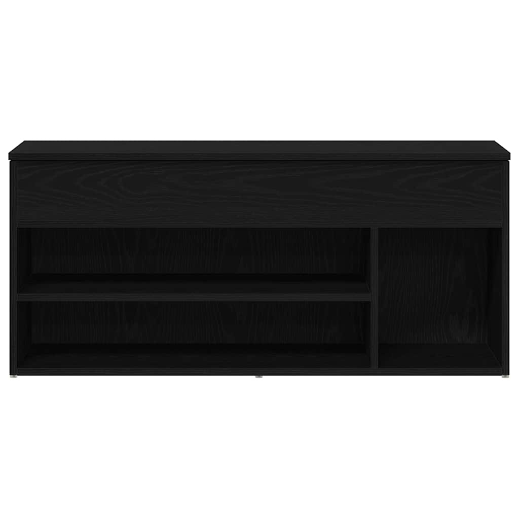 VidaXL Schoenenbank 102x30,5x45 cm spaanplaat zwart eikenkleurig