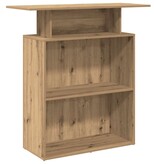 VidaXL Receptiebalie 100x40x104 cm bewerkt hout artisanaal eikenkleur