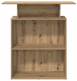 VidaXL Receptiebalie 100x40x104 cm bewerkt hout artisanaal eikenkleur