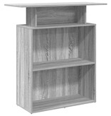 VidaXL Receptiebalie 100x40x104 cm bewerkt hout grijs sonoma eiken