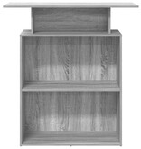 VidaXL Receptiebalie 100x40x104 cm bewerkt hout grijs sonoma eiken