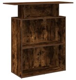 VidaXL Receptiebalie 100x40x104 cm bewerkt hout gerookt eikenkleurig