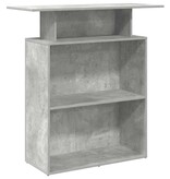 VidaXL Receptiebalie 100x40x104 cm bewerkt hout betongrijs