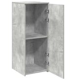 VidaXL Opbergkast 40x45x103,5 cm bewerkt hout betongrijs