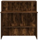 VidaXL Receptiebalie 100x50x103,5 cm bewerkt hout gerookt eikenkleurig