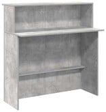 VidaXL Receptiebalie 100x50x103,5 cm bewerkt hout betongrijs
