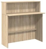 VidaXL Receptiebalie 100x50x103,5 cm bewerkt hout sonoma eikenkleurig