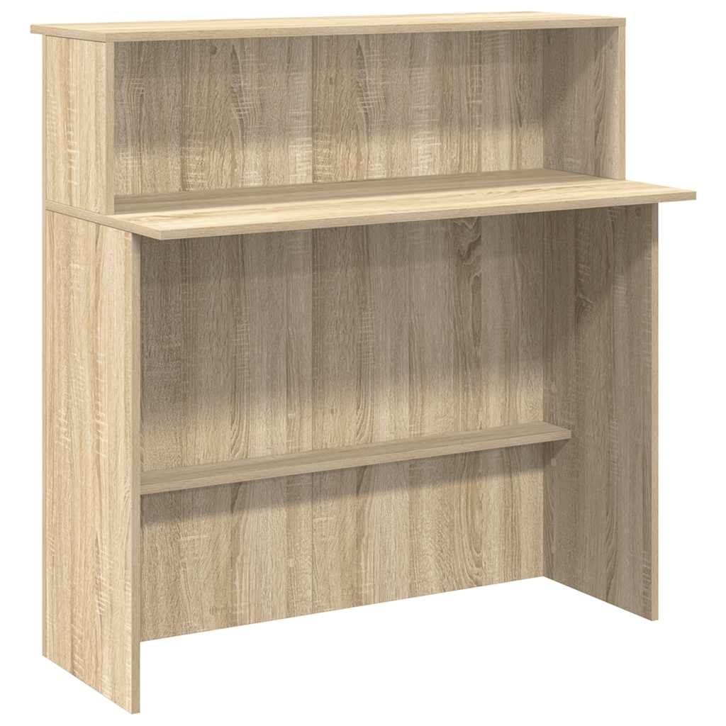 VidaXL Receptiebalie 100x50x103,5 cm bewerkt hout sonoma eikenkleurig