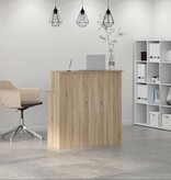 VidaXL Receptiebalie 100x50x103,5 cm bewerkt hout sonoma eikenkleurig