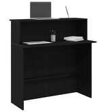 VidaXL Receptiebalie 100x50x103,5 cm bewerkt hout zwart
