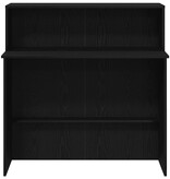 VidaXL Receptiebalie 100x50x103,5 cm bewerkt hout zwart