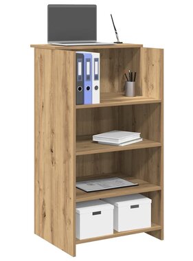 VidaXL Receptiebalie 55x50x103,5 cm bewerkt hout artisanaal eikenkleur