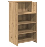 VidaXL Receptiebalie 55x50x103,5 cm bewerkt hout artisanaal eikenkleur