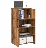 VidaXL Receptiebalie 55x50x103,5 cm bewerkt hout oud houtkleurig