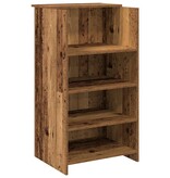 VidaXL Receptiebalie 55x50x103,5 cm bewerkt hout oud houtkleurig