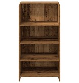 VidaXL Receptiebalie 55x50x103,5 cm bewerkt hout oud houtkleurig